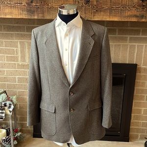 Patagonia mens 42R green thick polyester nylon 2-button vintage blazer EUC